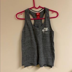 Nike workout tank top, grey, size small